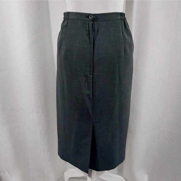 VANETTI WOMEN! CHARCOAL GRAY VERY FINE GRAY ON GRAY PLAID 2 PC SUIT SET! SZ 16 - Picture 10 of 13